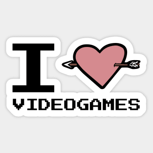 I Love Video Games Sticker